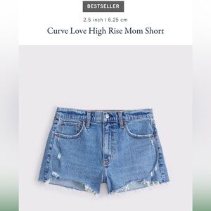 A&F Curve Love High Rise Mom Short